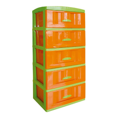 Imagen Practimueble Grande x5 verde y naranja