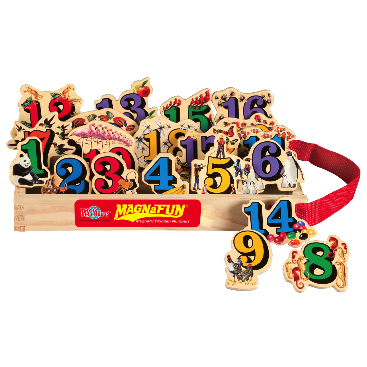 Imagen Primera infancia Números en madera magnéticas 20 piezas 3