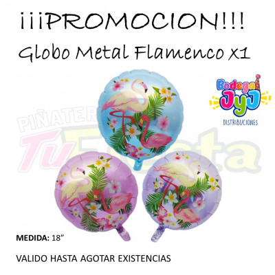 ImagenPROMOCION GLOBO METAL FLAMENCO 18"