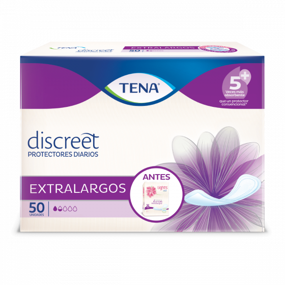 ImagenProtector Femenino TENA Discreet Extralargo x 50 Und