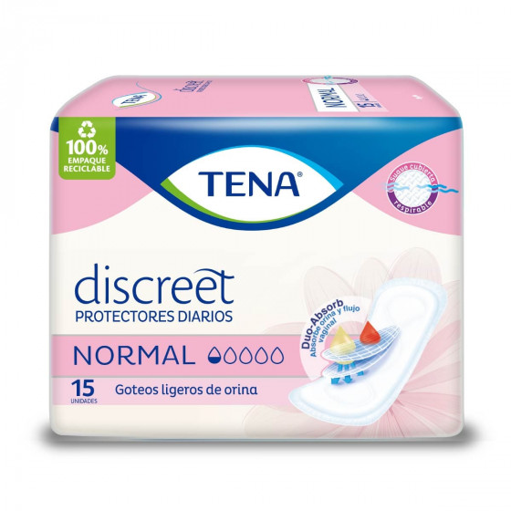 ImagenProtector Femenino TENA Discreet Normal x 15 Und