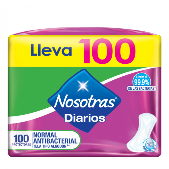 ImagenProtectores Diarios Nosotras Antibacterial x 100und