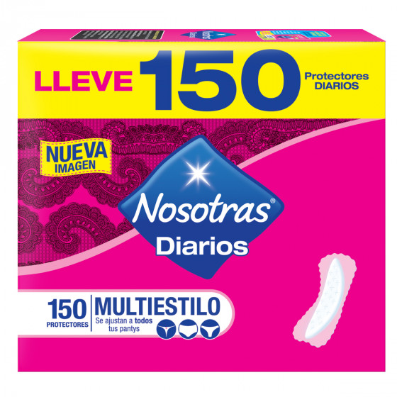 ImagenProtectores Diarios Nosotras Multiestilo x 150 und