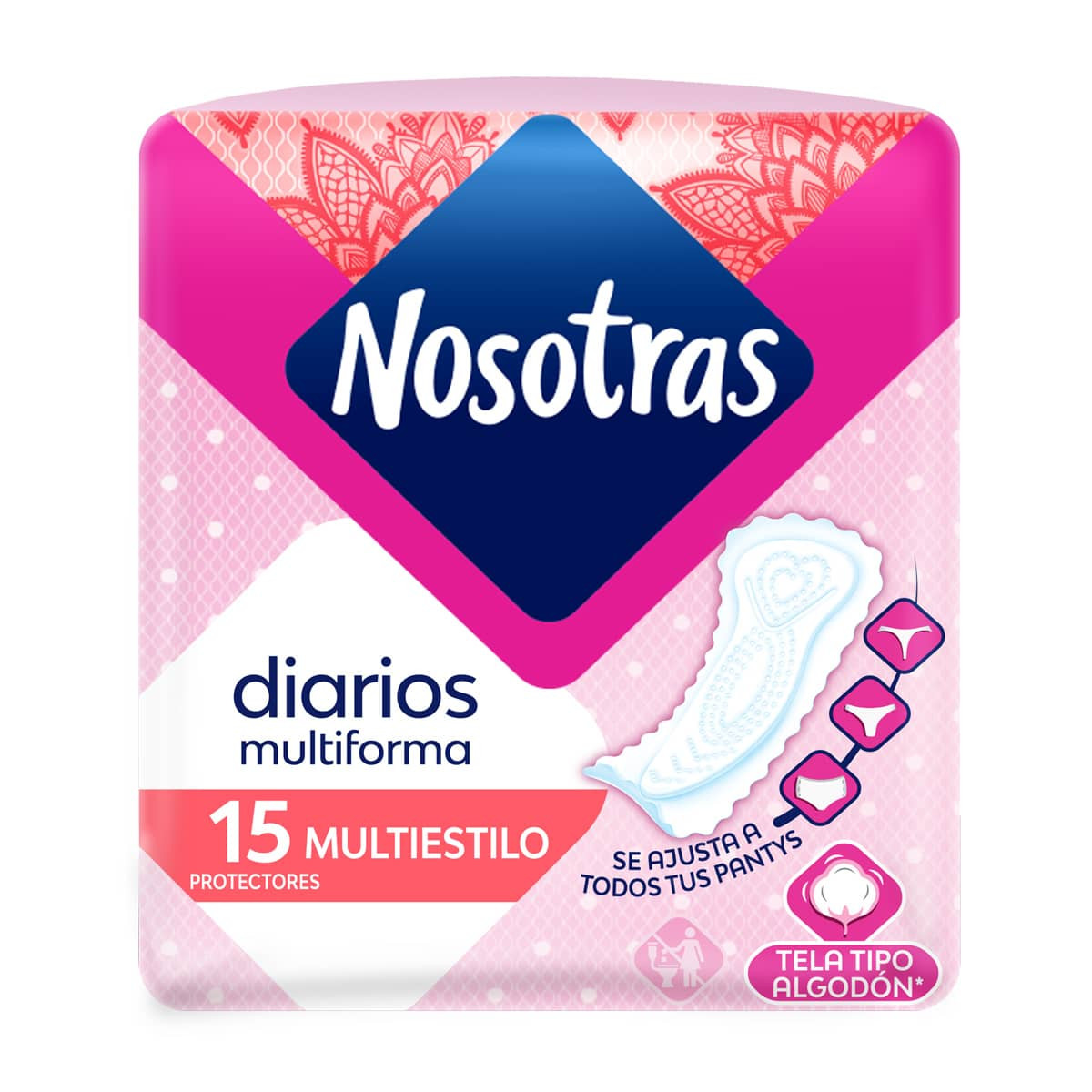 Imagen Protectores Diarios Nosotras Multiestilo x 15und 1