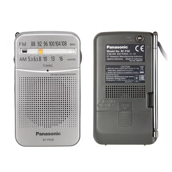Radio AM FM Portatil RF P D Panasonic RF P D Comergótica