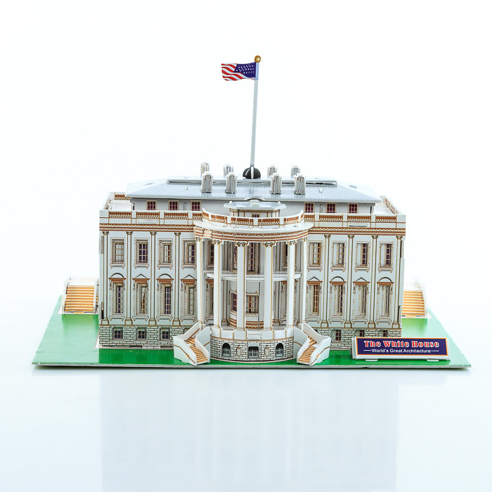 ImagenRompecabezas 3D en Caja: Casa Blanca