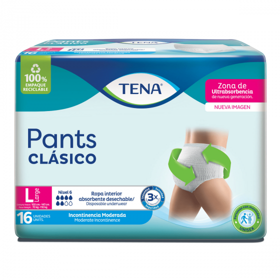 ImagenRopa interior absorbente TENA Pants Clásico L x 16 Und