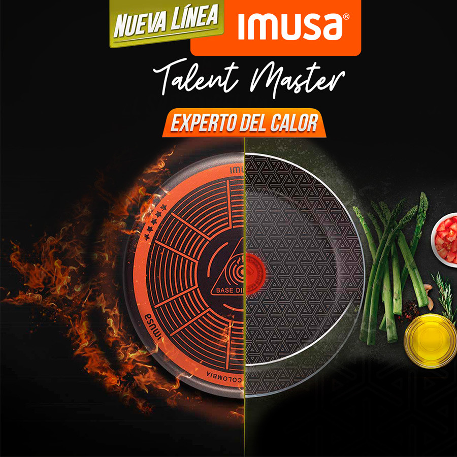 Imagen Sartén IMUSA Talent Master 30cm con Tapa de Vidrio 3