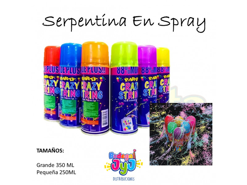 Serpentina Spray en Tienda Inglesa