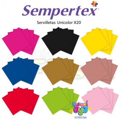 ImagenServilleta Unicolor X20 Sempertex 