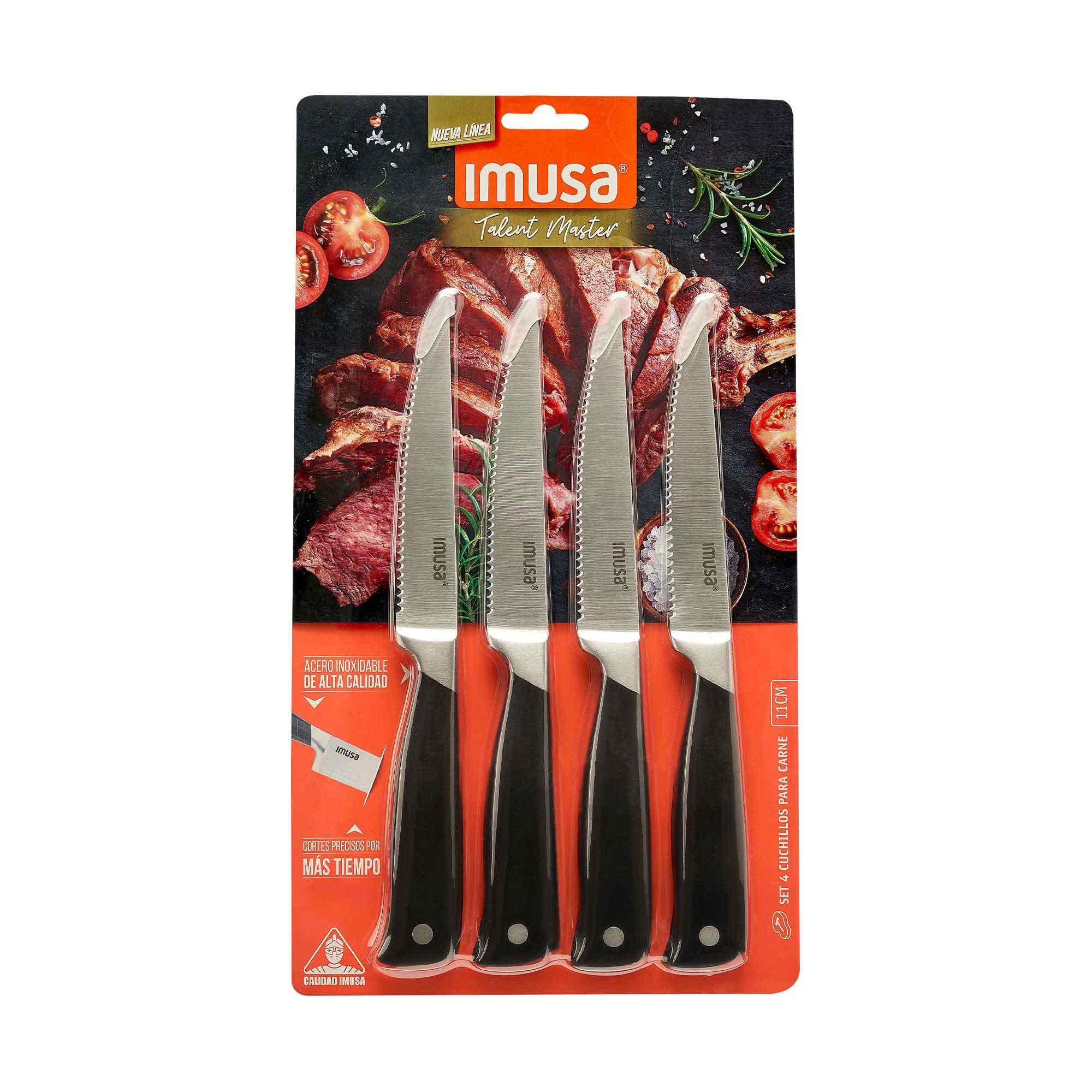 Imagen Set x 4 Cuchillos Para Carne 11cm IMUSA Talent Master 8