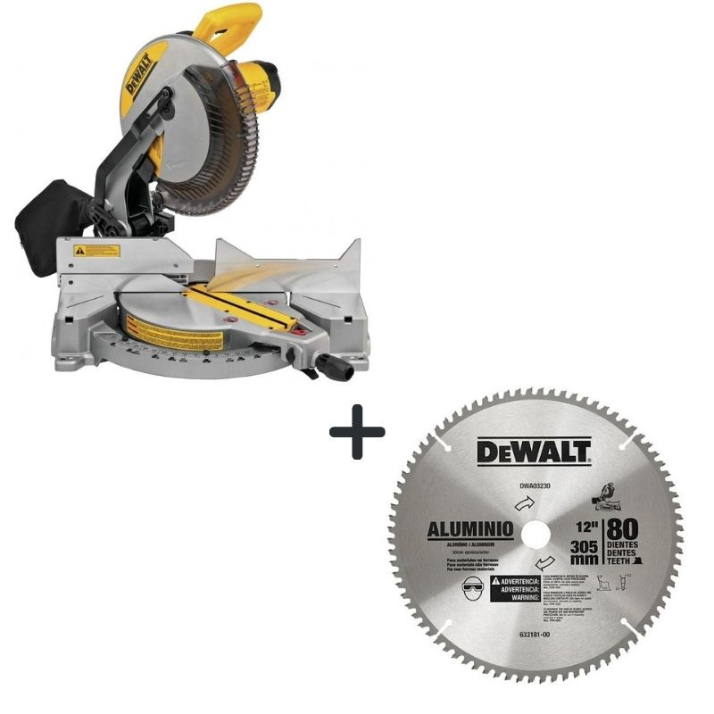 ImagenSierra acolilladora 12"+disco 12" aluminio DWS715-B3A Dewalt