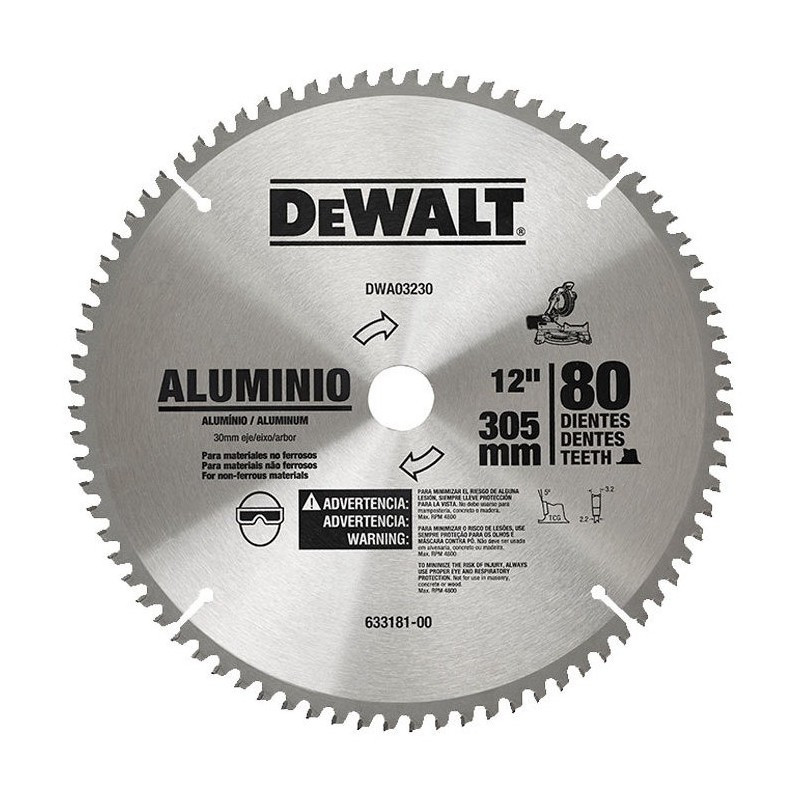 Imagen Sierra acolilladora 12"+disco 12" aluminio DWS715-B3A Dewalt 3