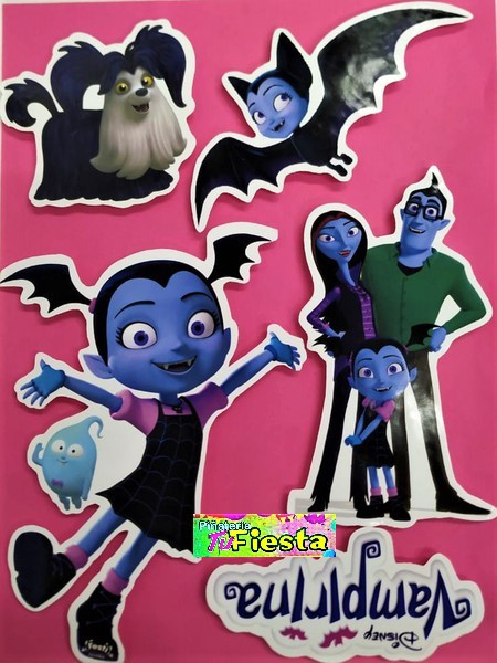 Imagen Sticker Para Torta Vampirina