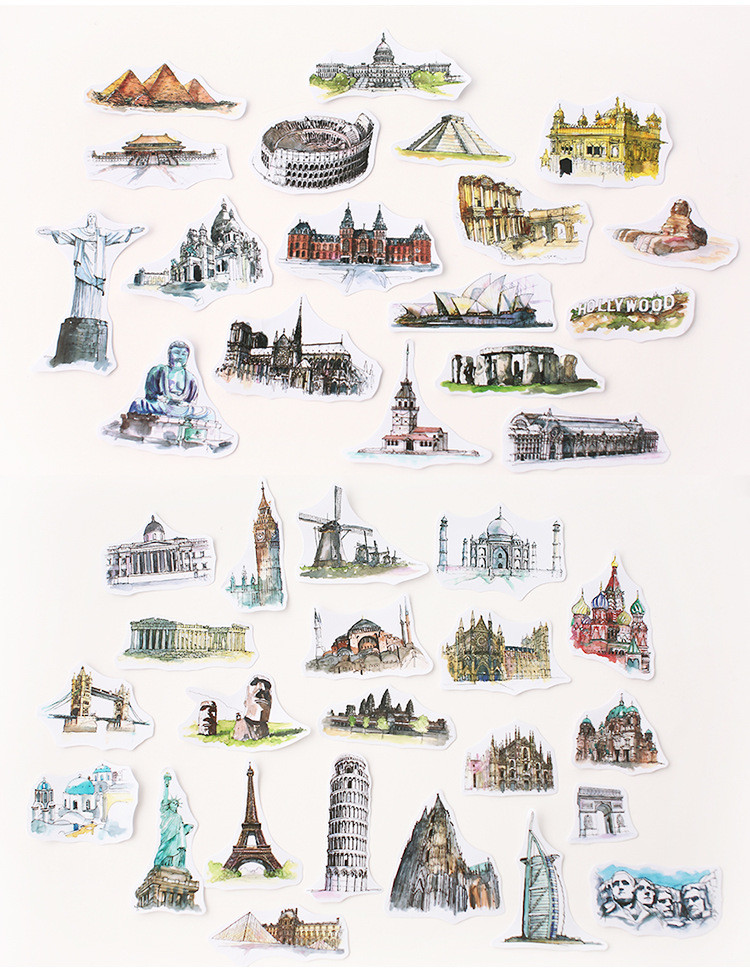 Imagen Stickers monumentos del mundo II 3