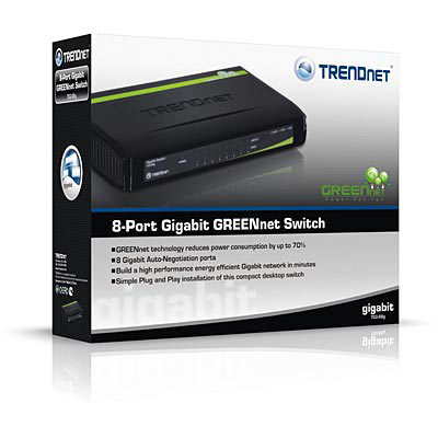 Imagen Switch GREENnet Gigabit de 8 puertos 1