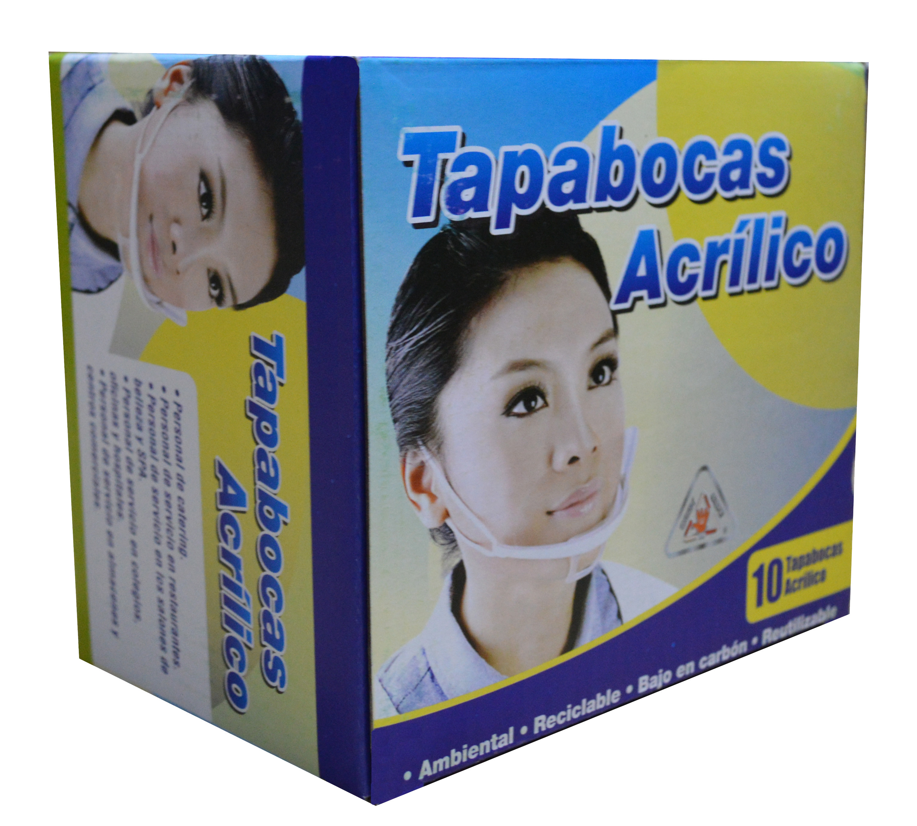 Imagen Tapabocas Acrílico Caja X 10 Unidades