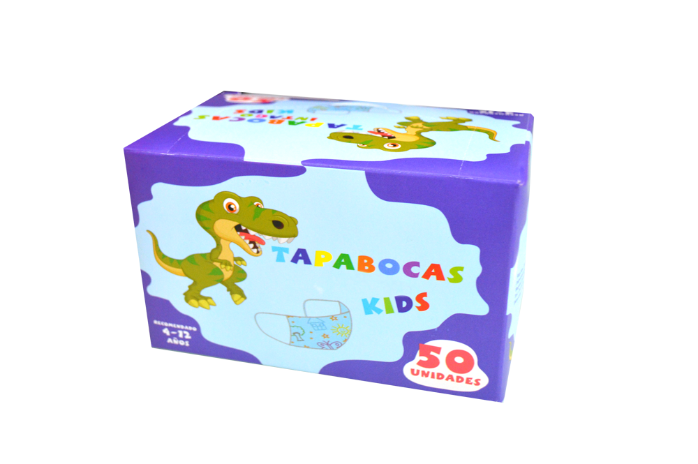 Imagen Tapabocas termosellado infantil empaque individual caja x 50 unidades