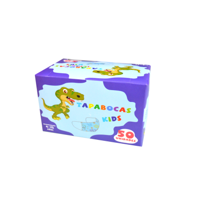 ImagenTapabocas termosellado infantil empaque individual caja x 50 unidades