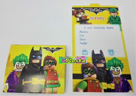 Imagen TARJETAS DE INVITACIÓN BATMAN LEGO
