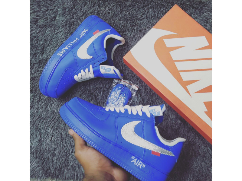 TENIS NIKE AIR FORCE ONE OFF WHITE MCA UNIVERSITY BLUE: NKW-001 GREYKA STORE