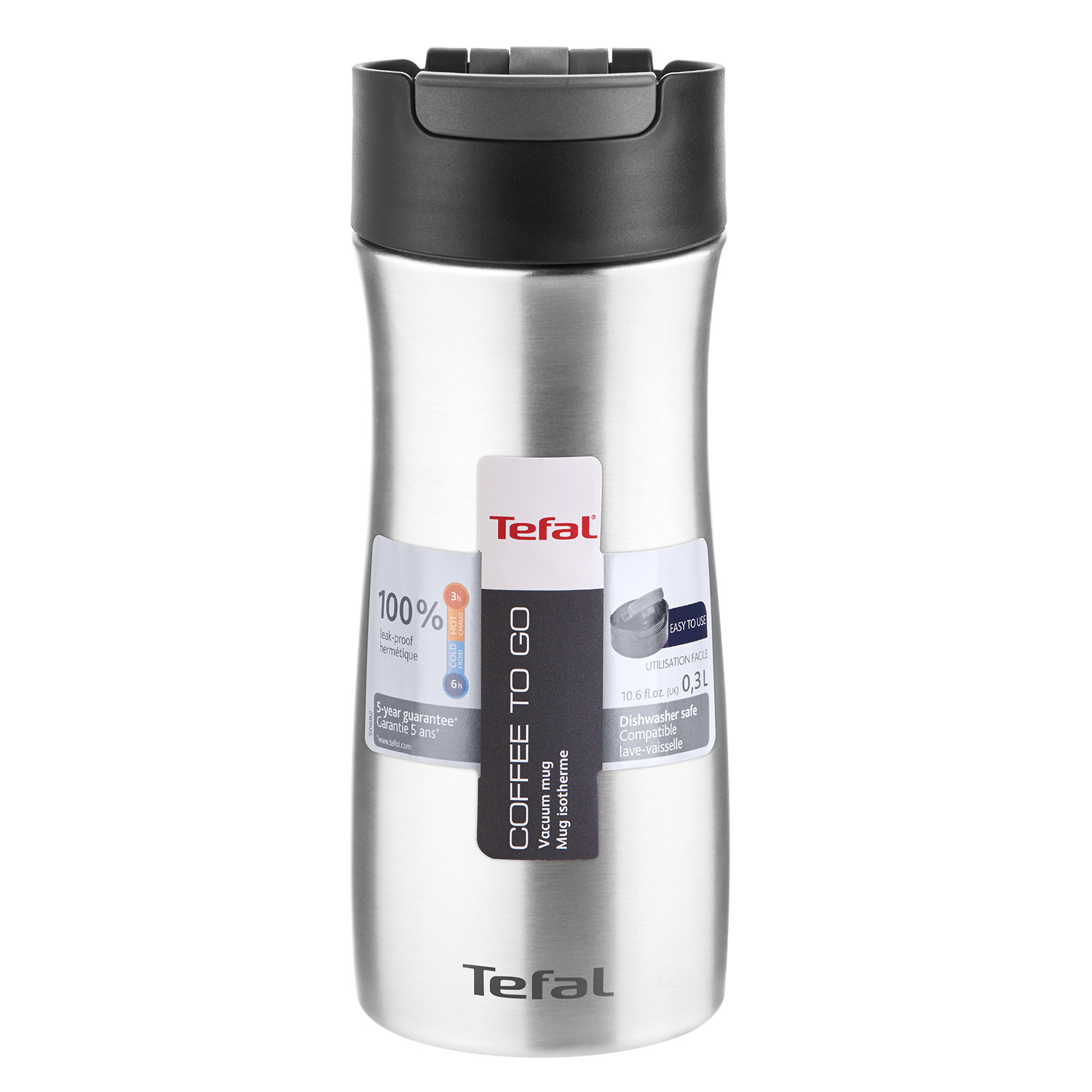 Imagen Termo TEFAL Coffee To Go 0.3 Litros Gris 6
