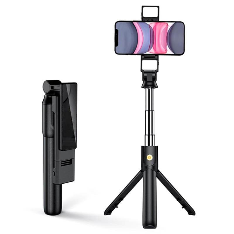 Imagen Trípode Selfie Stick con Luces y Control K22-D