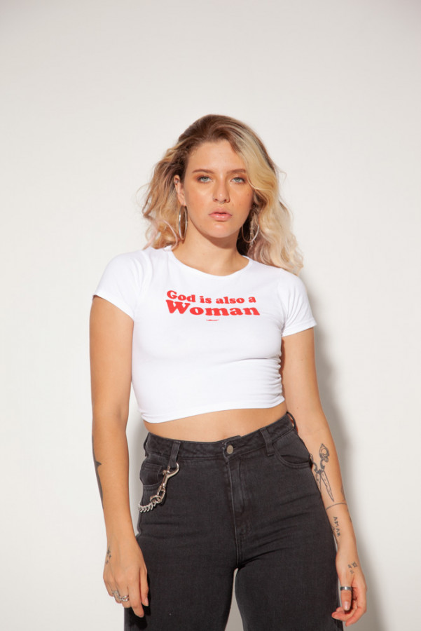 ImagenTshirt  White God Is Also A Woman