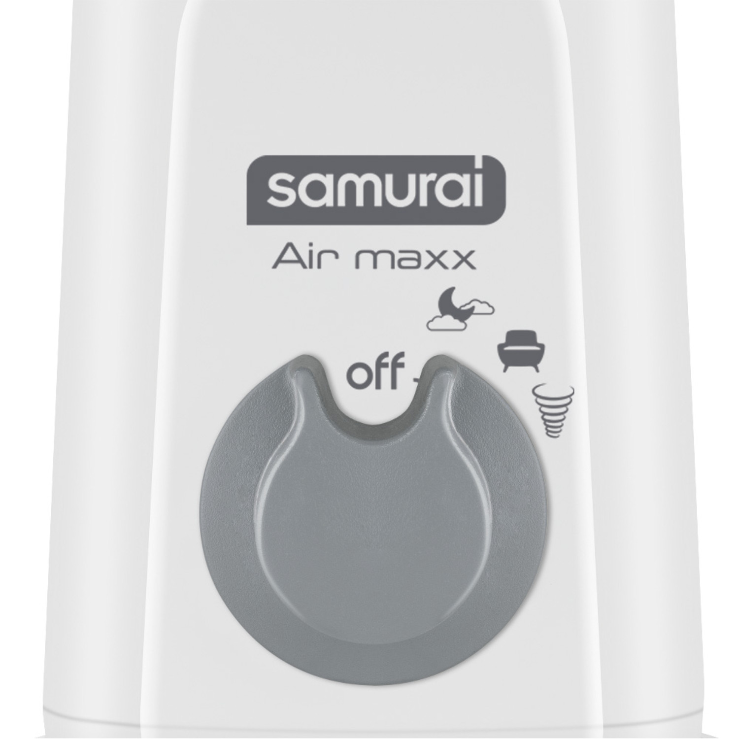 Imagen Ventilador SAMURAI Air Maxx Blanco con Azul 7