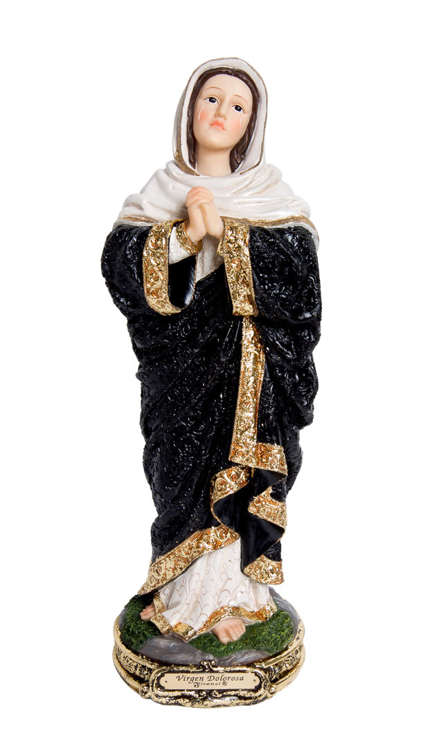 Imagen Virgen De Los Dolores Dolorosa De 20 Cm