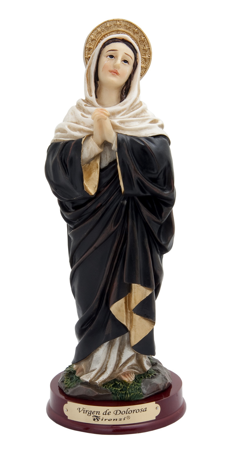 Imagen Virgen De Los Dolores o Dolorosa De 20 Cm  1