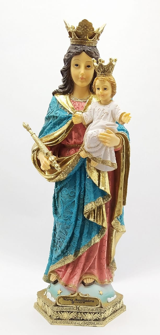 Imagen Virgen María Auxiliadora  De 20 Cm 