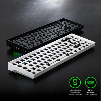 ImagenVSG BELLATRIX Base de teclado modular inalámbrico de formato 70% con diseño hot-swap de 5 pines
